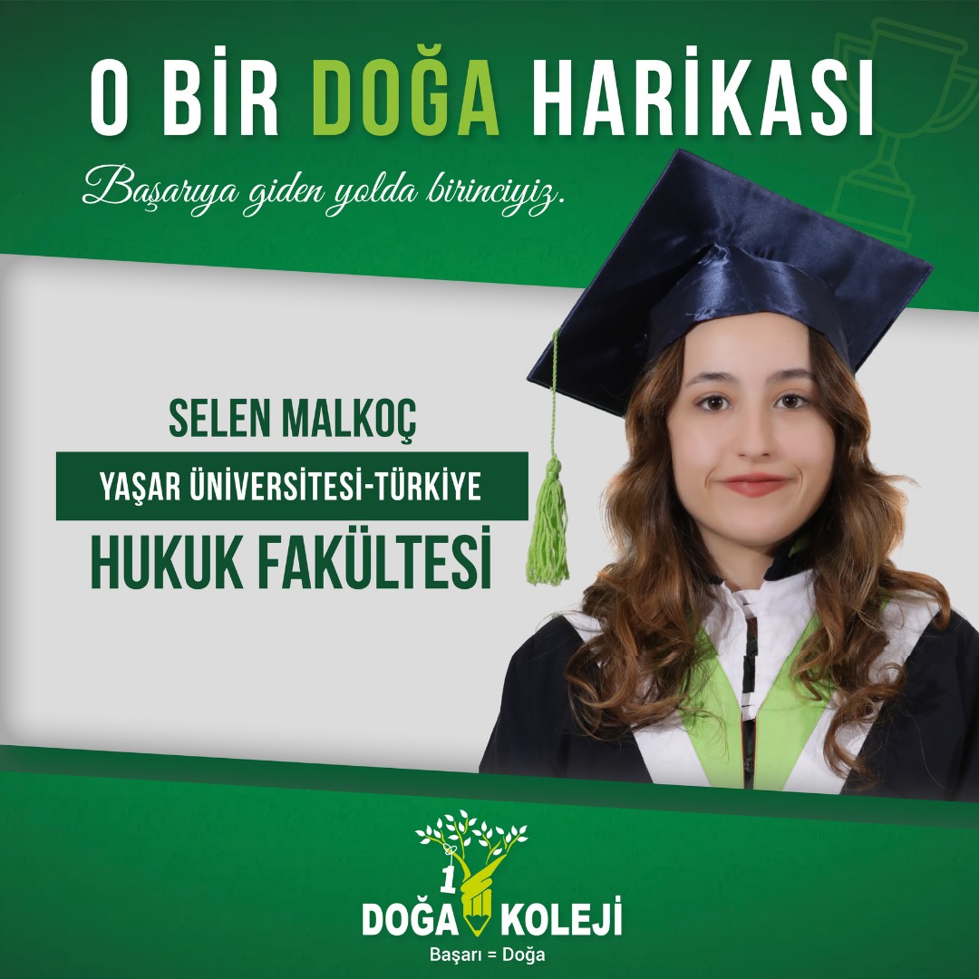 ⭐We congratulate our student Selen Malkoç and wish her continued success.
