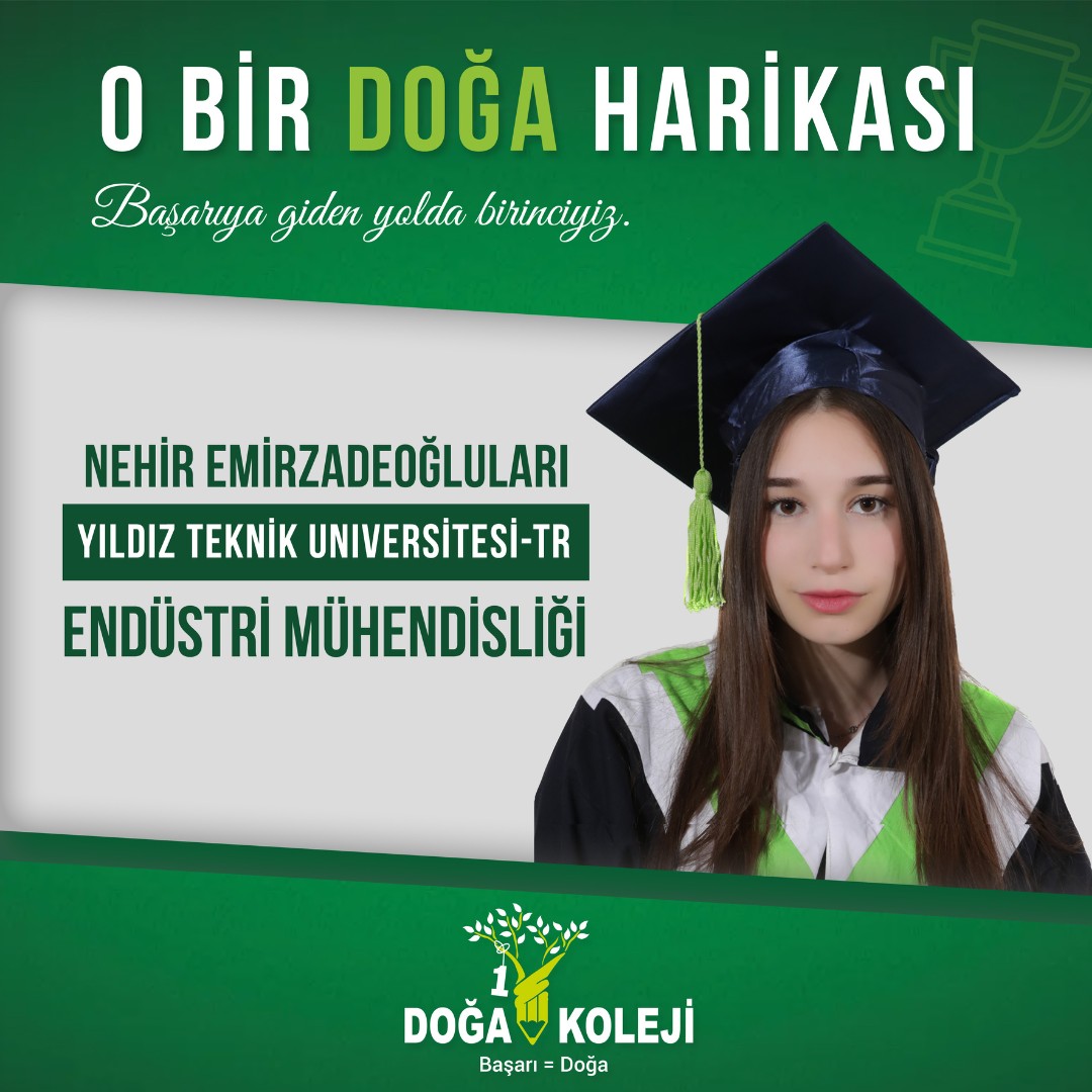 ⭐️ We congratulate our student Nehir Emirzadeoğluları and wish her continued success.