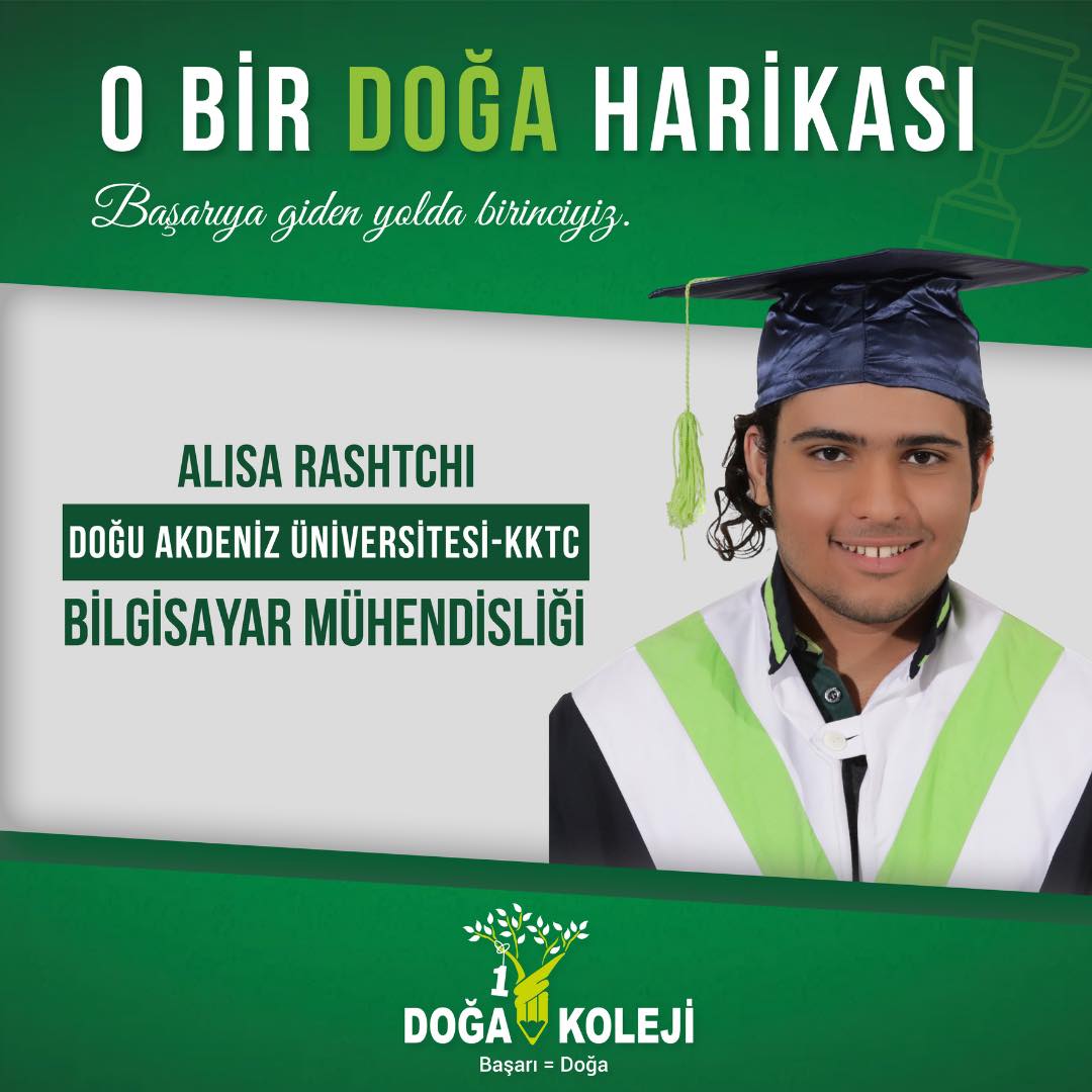 ⭐️ We congratulate our student Alisa Rashtchi and wish him continued success