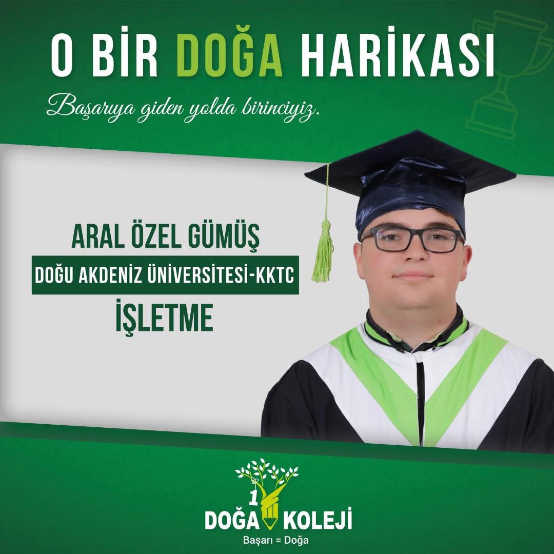 ⭐️ We congratulate our student Aral Özel and wish him continued success
