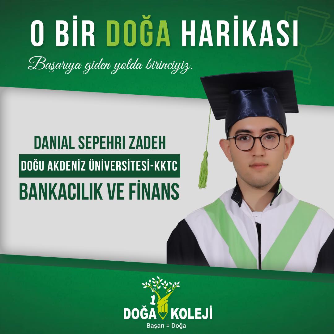 ⭐️ We congratulate our student Danial Sepehri Zadeh and wish him continued success