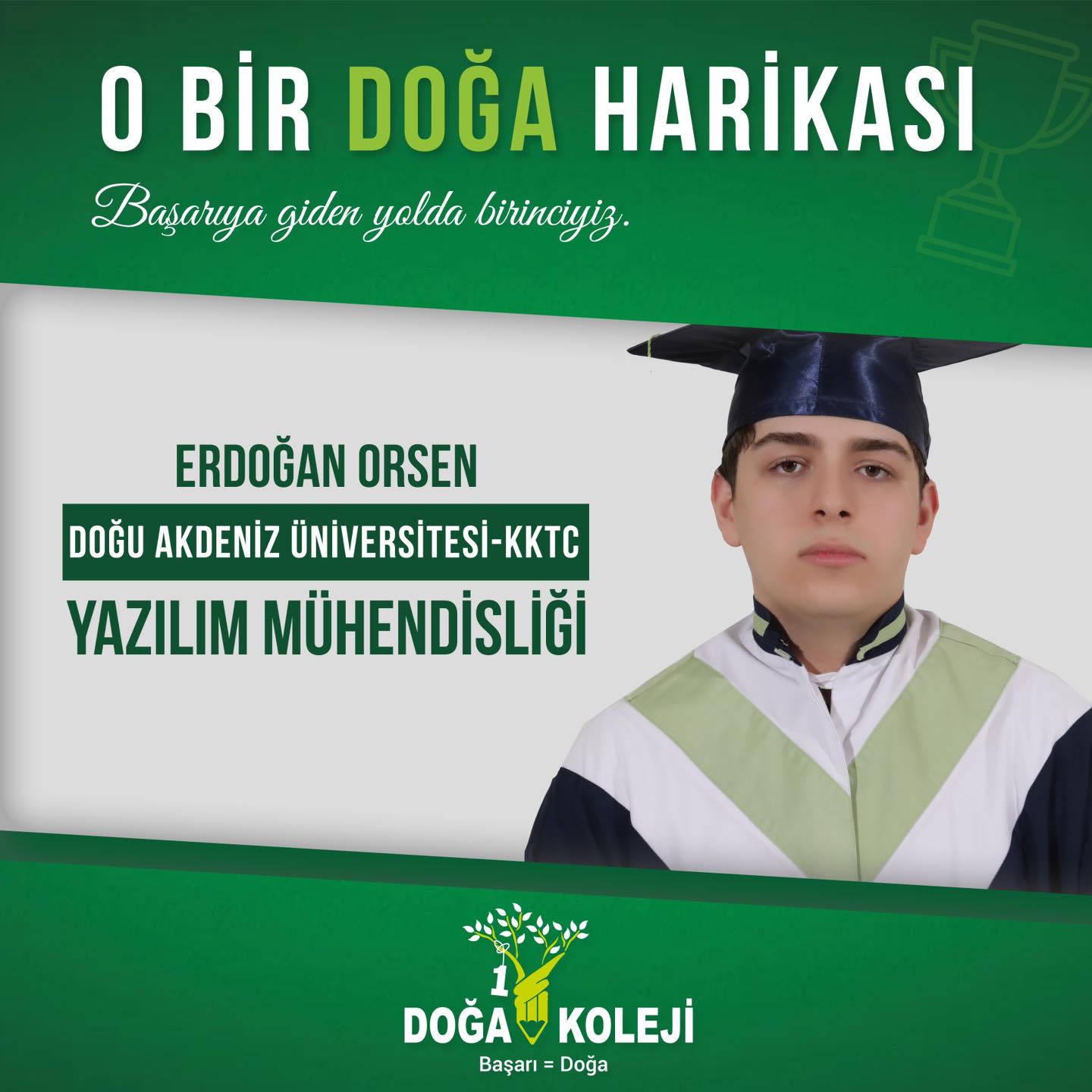 ⭐️ We congratulate our student Erdoğan Orsen and wish him continued success