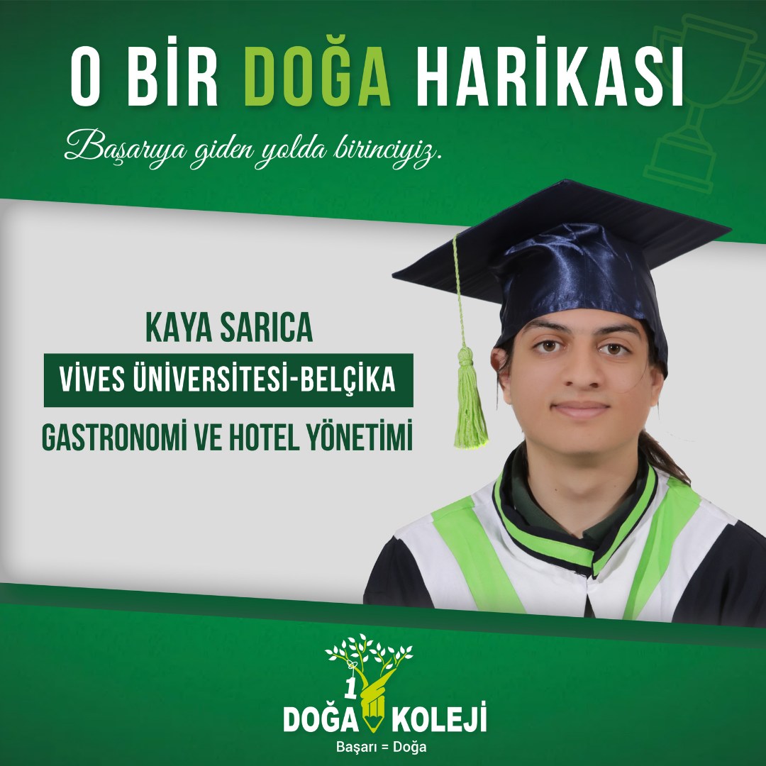 ⭐️ We congratulate our student Kaya Sarıca and wish her continued success