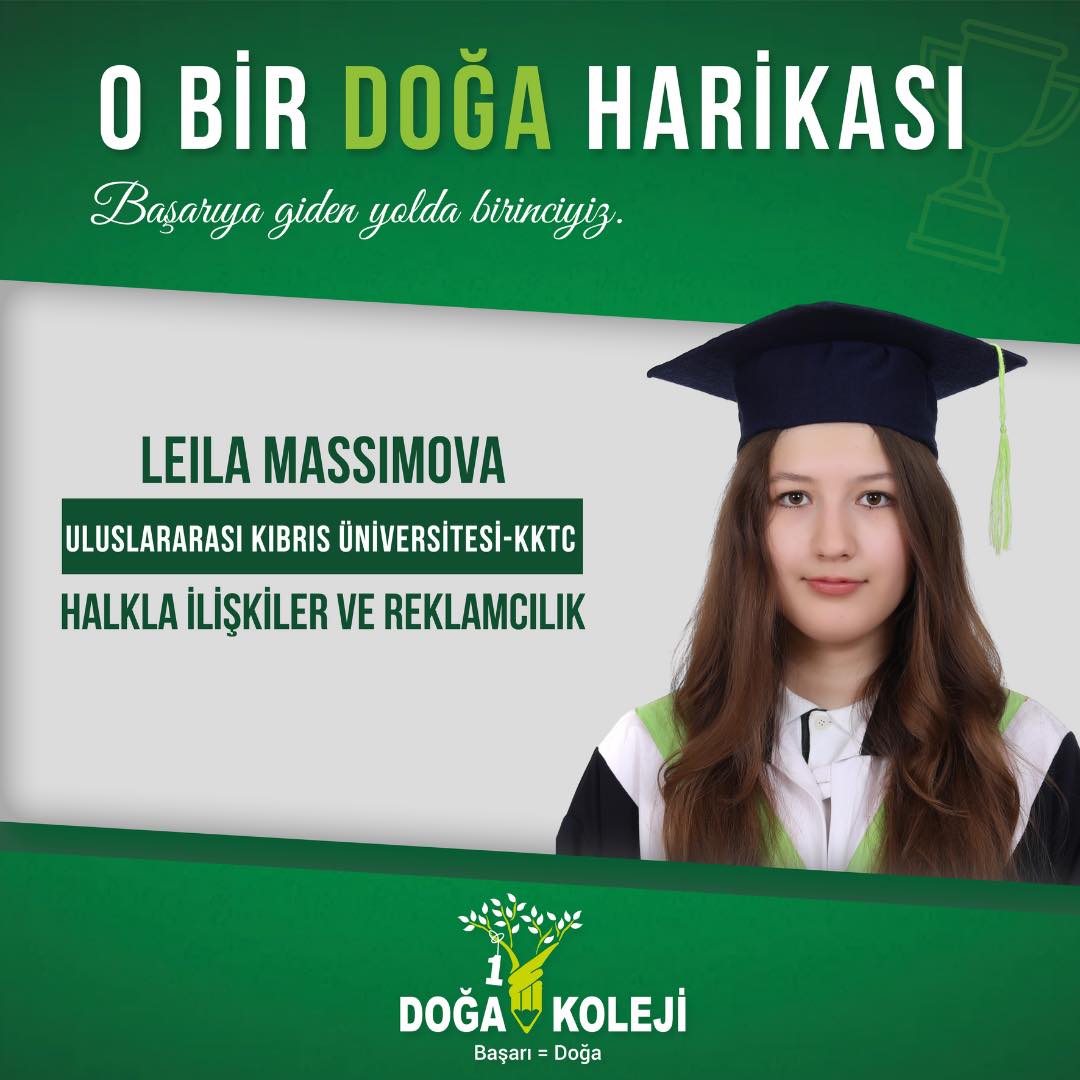 ⭐️ We congratulate our student Leila Massimova and wish her continued success