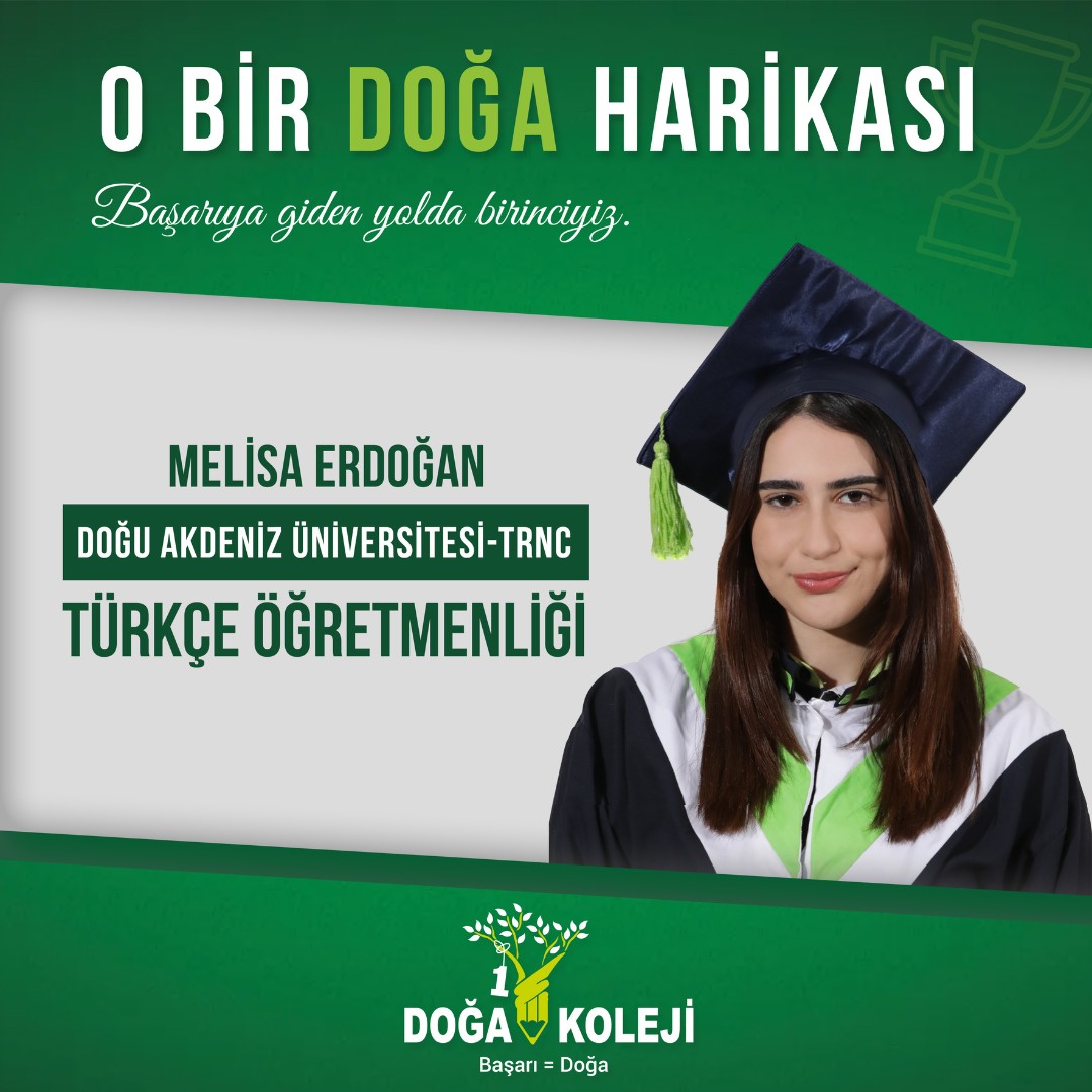 ⭐️ We congratulate our student Melisa Erdoğan and wish her continued success