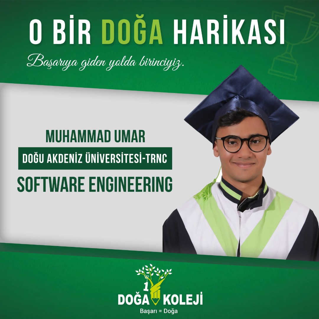 ⭐️ We congratulate our student Muhammad Umar and wish him continued success