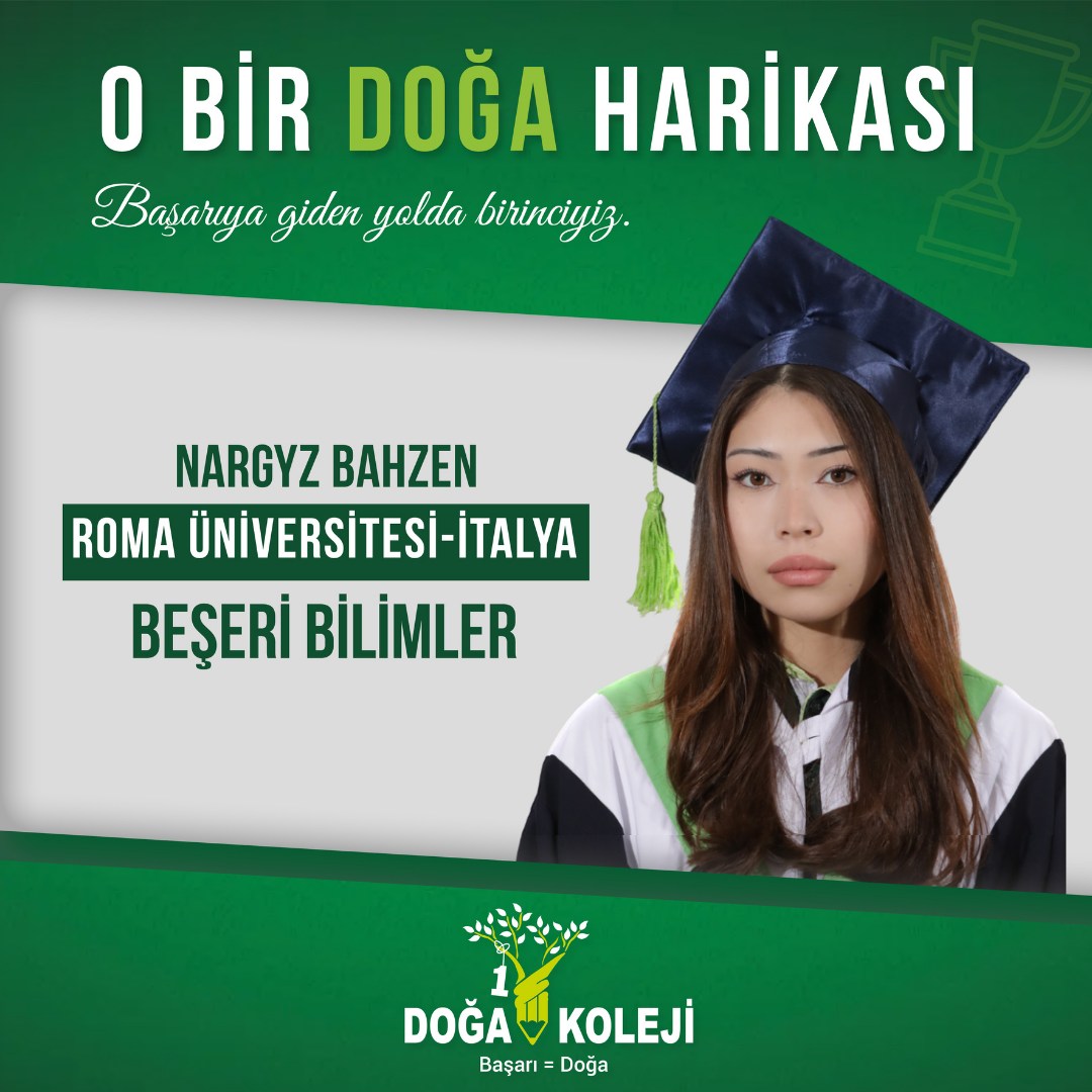 ⭐️ We congratulate our student Nargyz Bahzen and wish her continued success