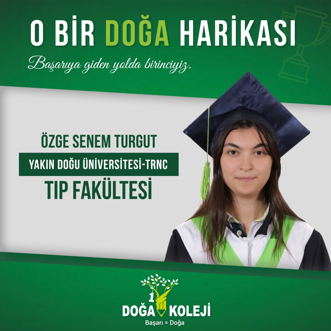 ⭐️ We congratulate our student Özge Senem Turgut and wish her continued success