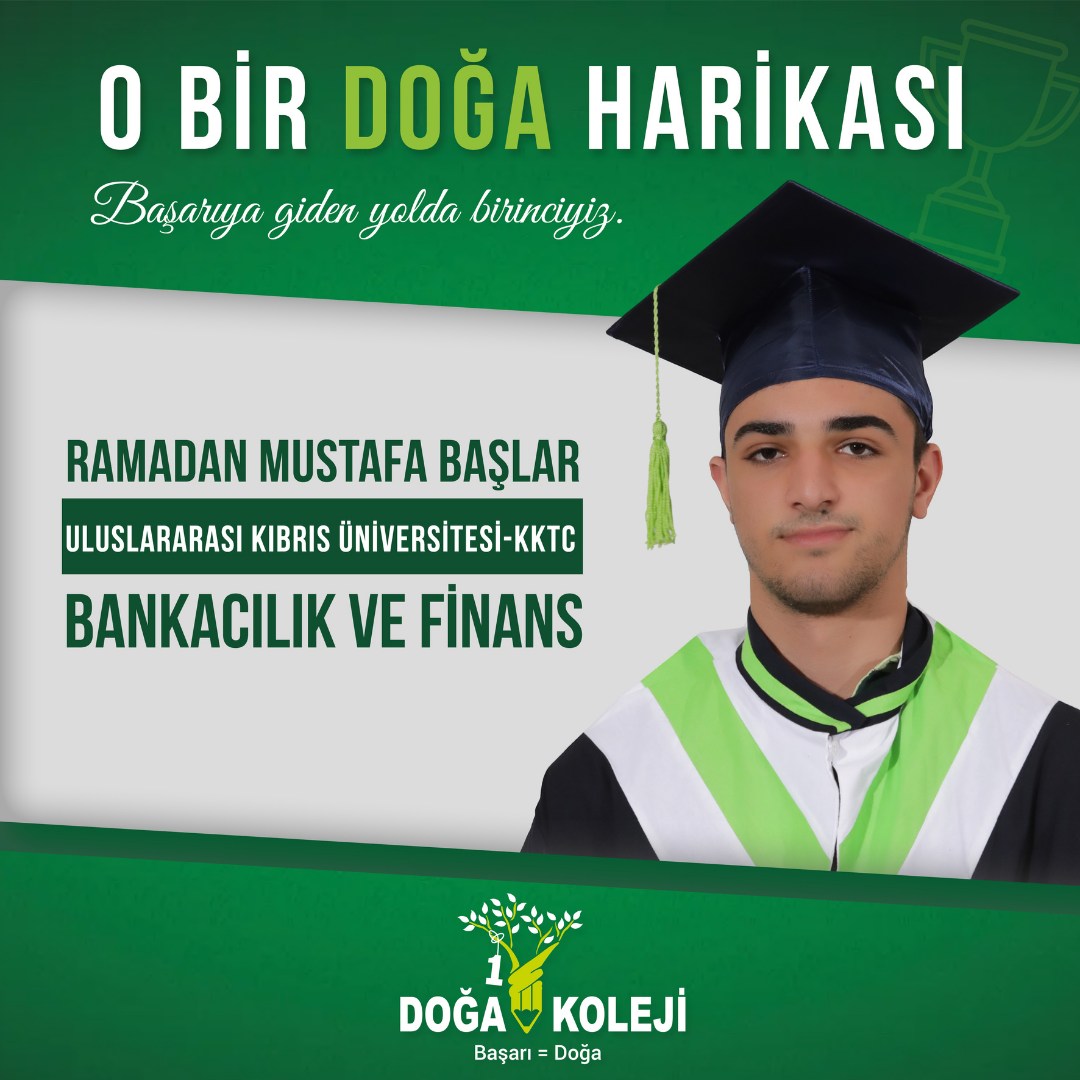 ⭐️ We congratulate our student Ramadan Mustafa Başlar and wish him continued success