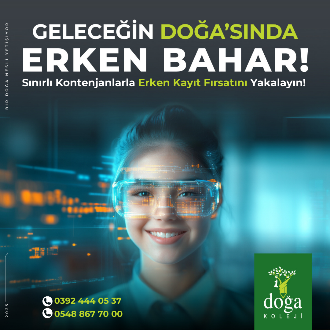 Shape your future at Doğa College! To take advantage of early registration opportunities, fill out the contact form and our expert team will contact you.