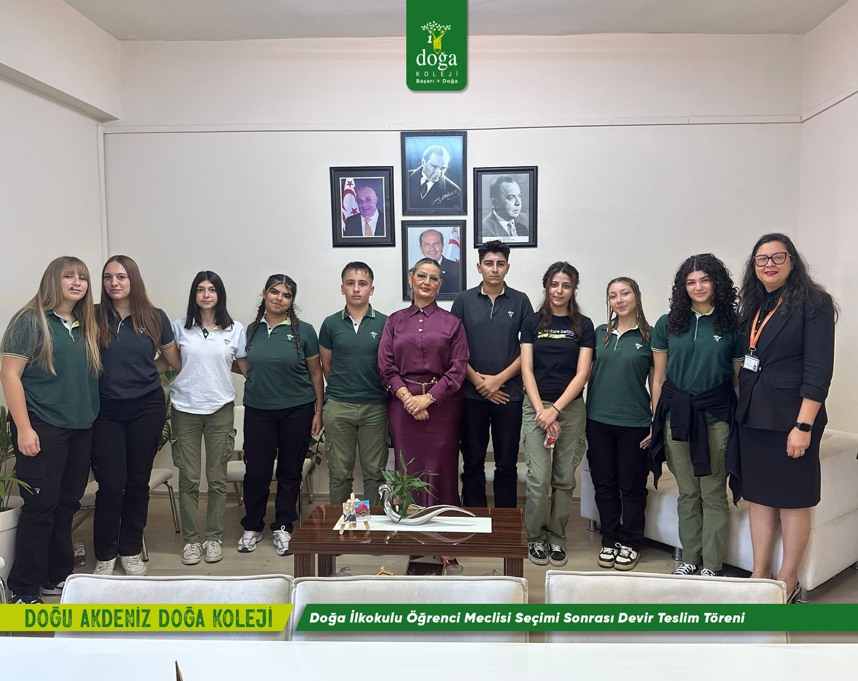 Support from the Eastern Mediterranean Doğa College Student Council for the Handover Ceremony