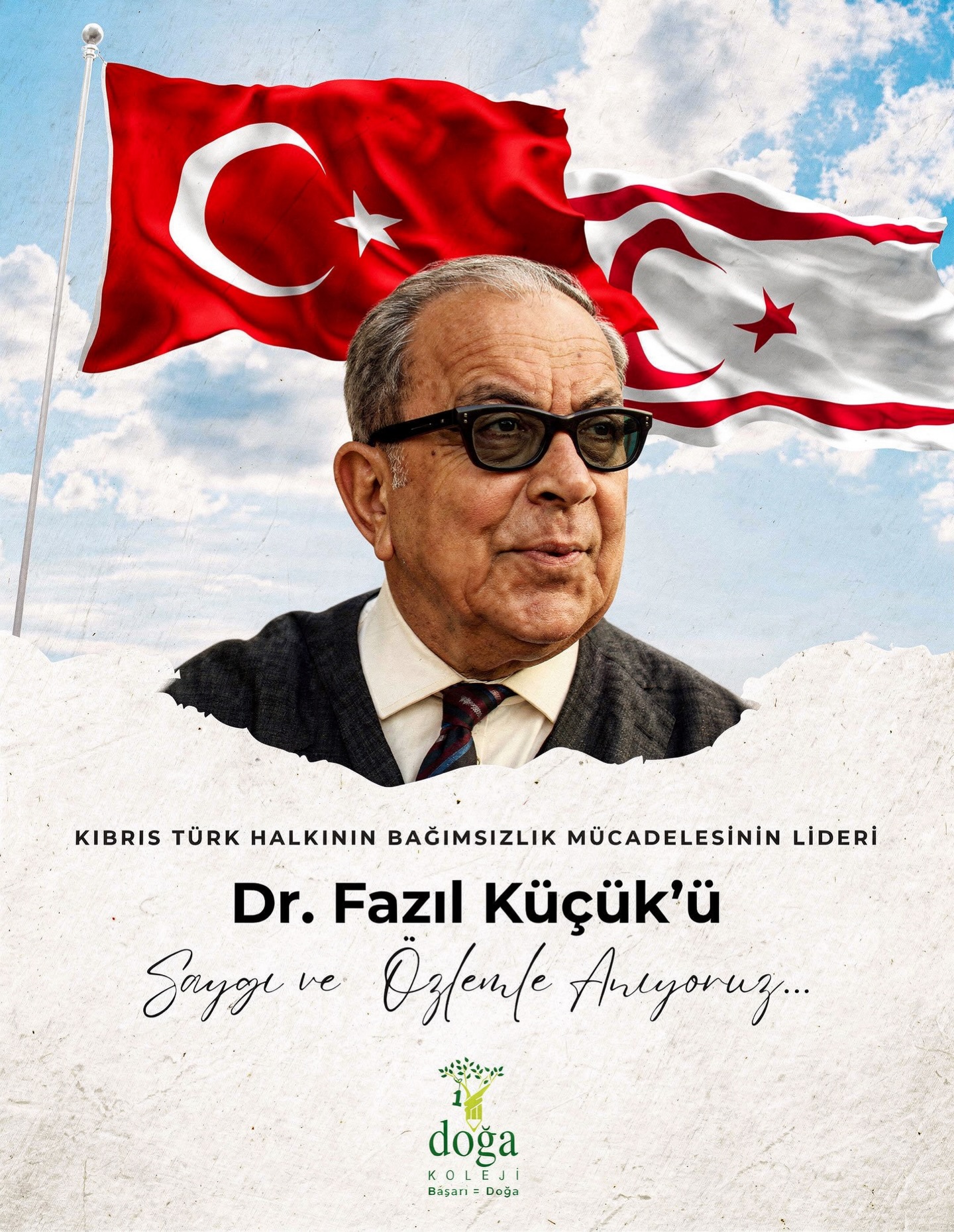 A leader who devoted his life to the struggle for independence of the Turkish Cypriot people… We remember Dr Fazıl Küçük with respect, gratitude and longing for his efforts and the legacy he left behind.